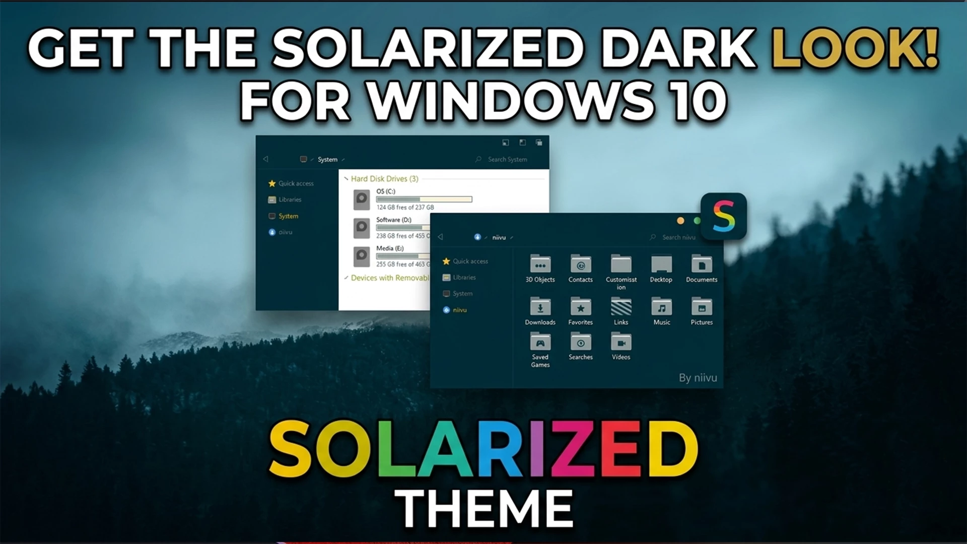 Solarized Theme For Windows 10