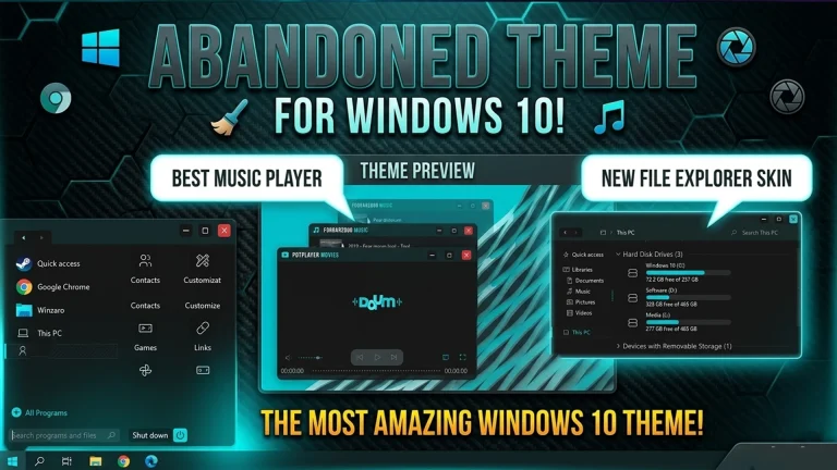 Abandoned theme for Windows 10