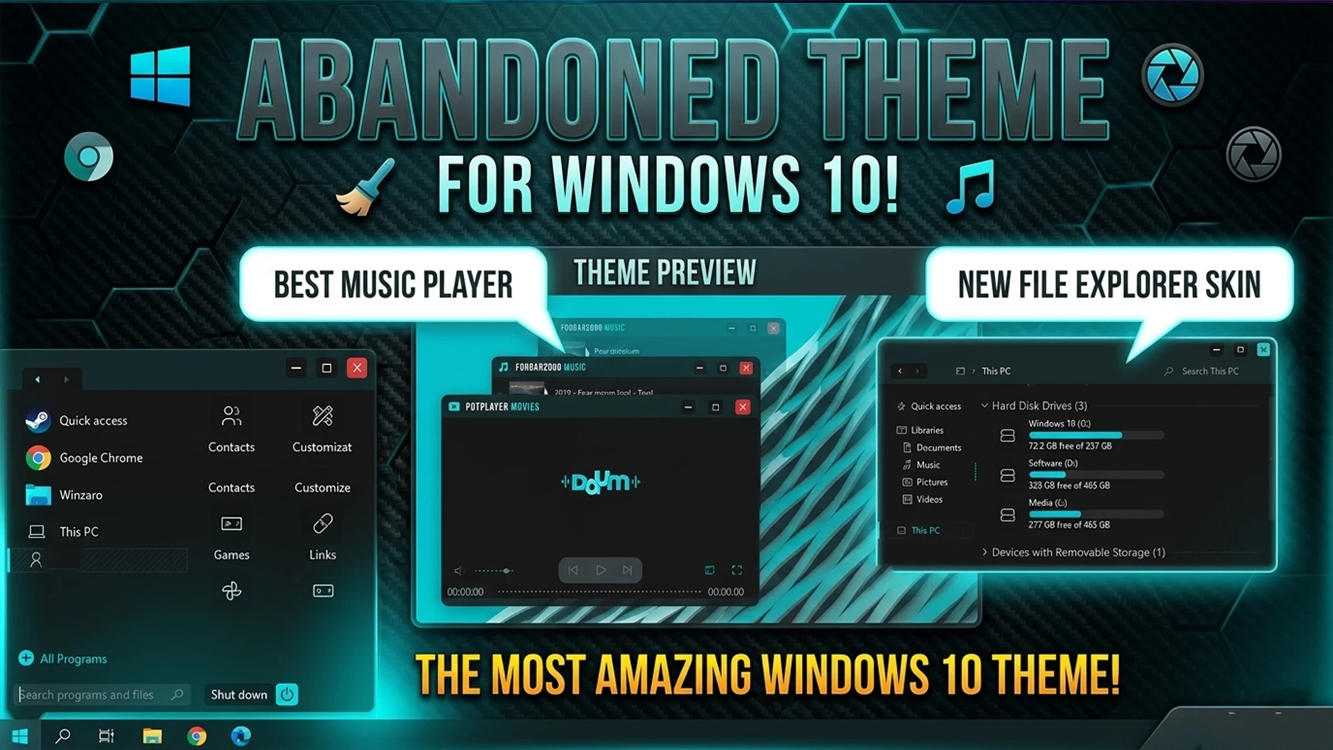 Abandoned theme for Windows 10