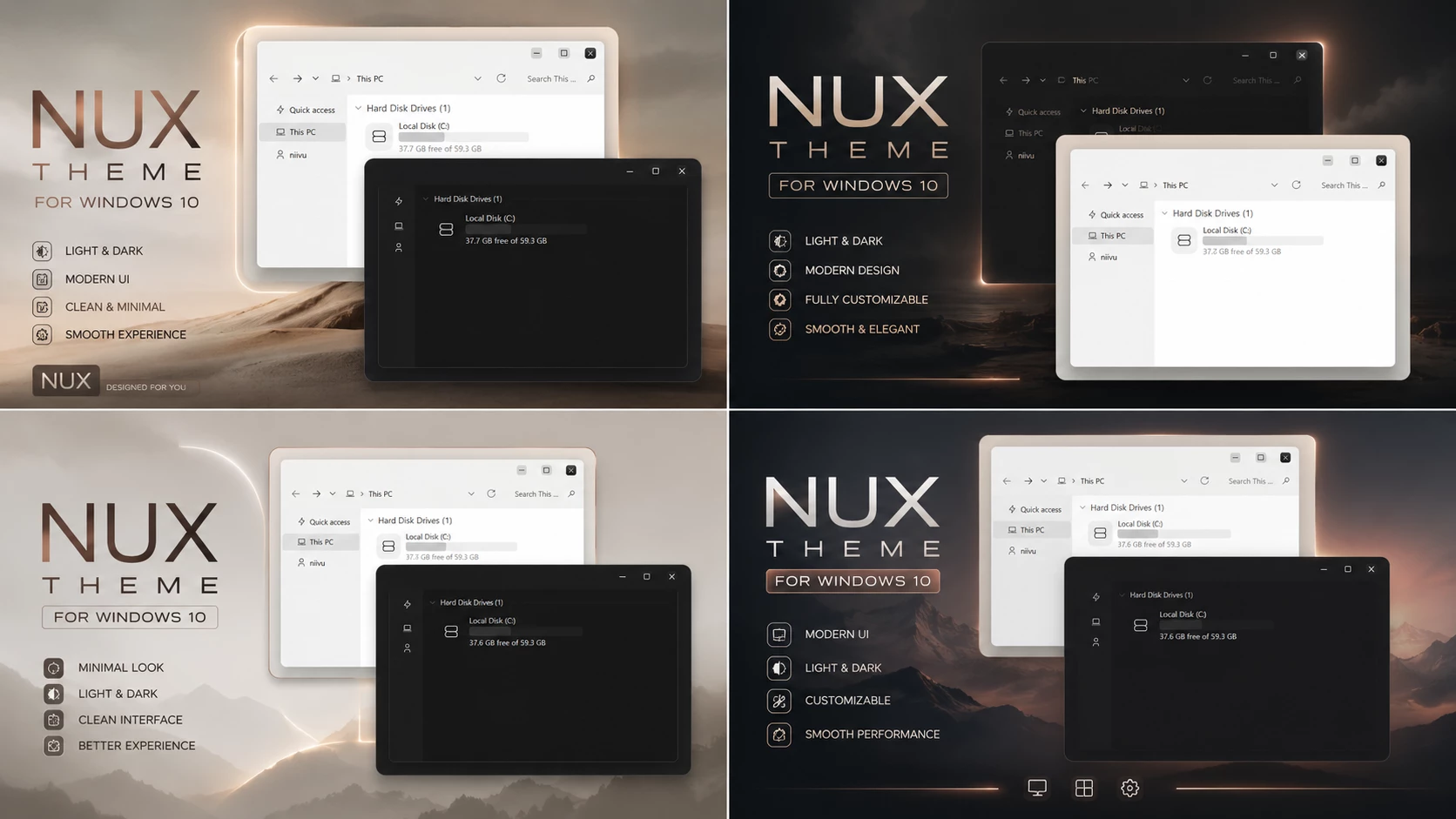 NUX Theme for Windows 10