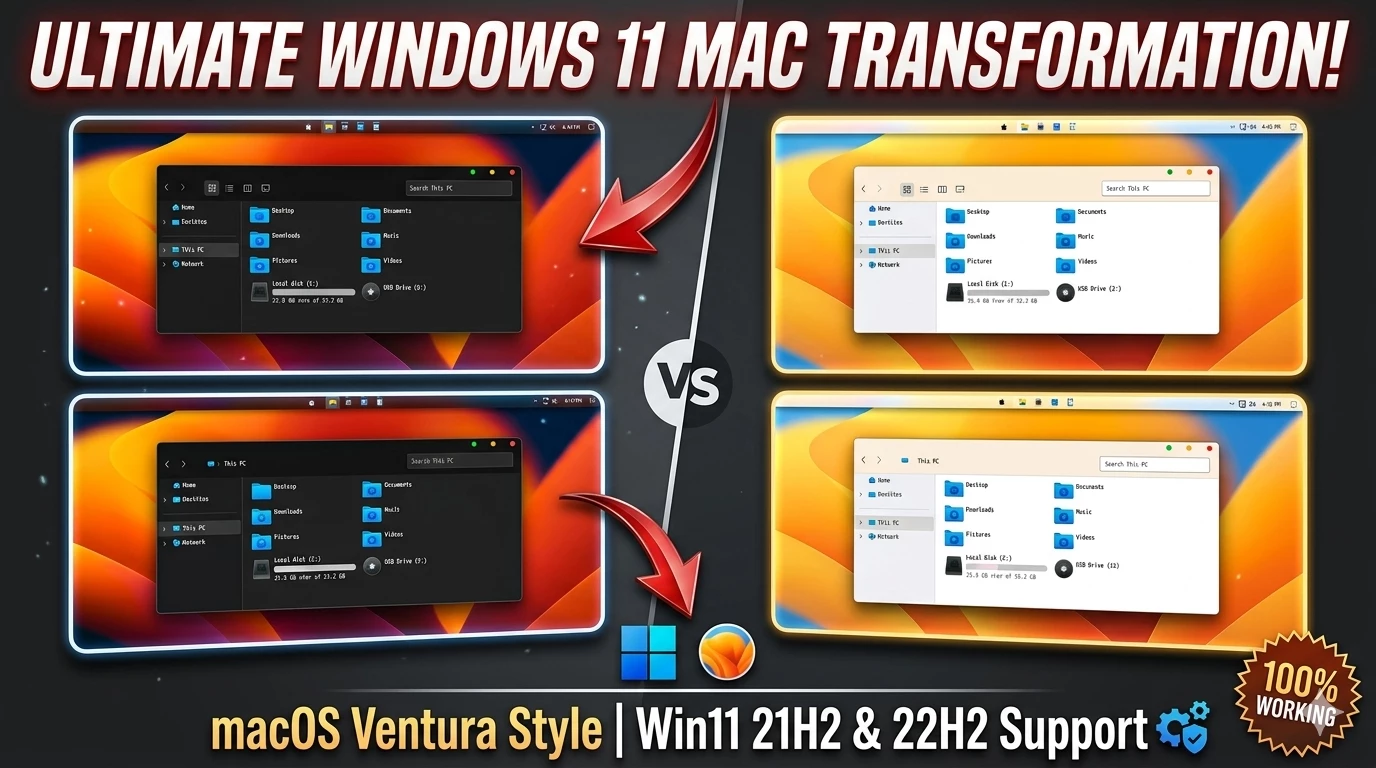 Best Mac theme for Windows 11