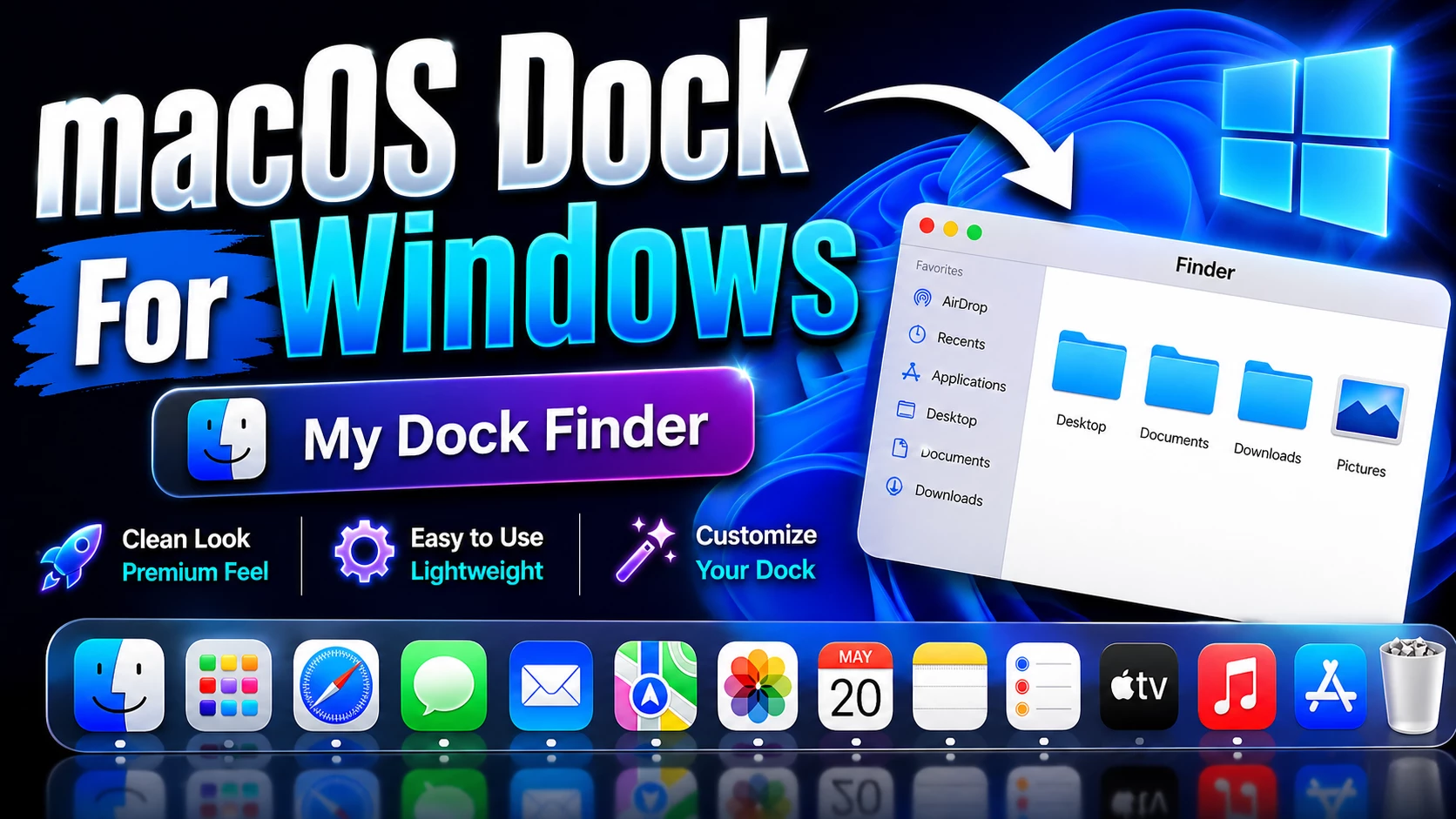 MacOS Dock For Windows