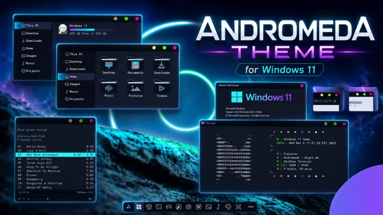 Andromeda Theme for Windows 11