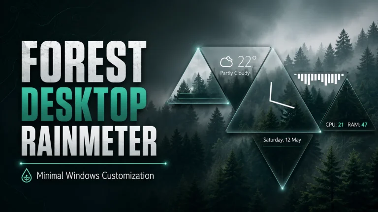 Forest Desktop Rainmeter Setup for Windows