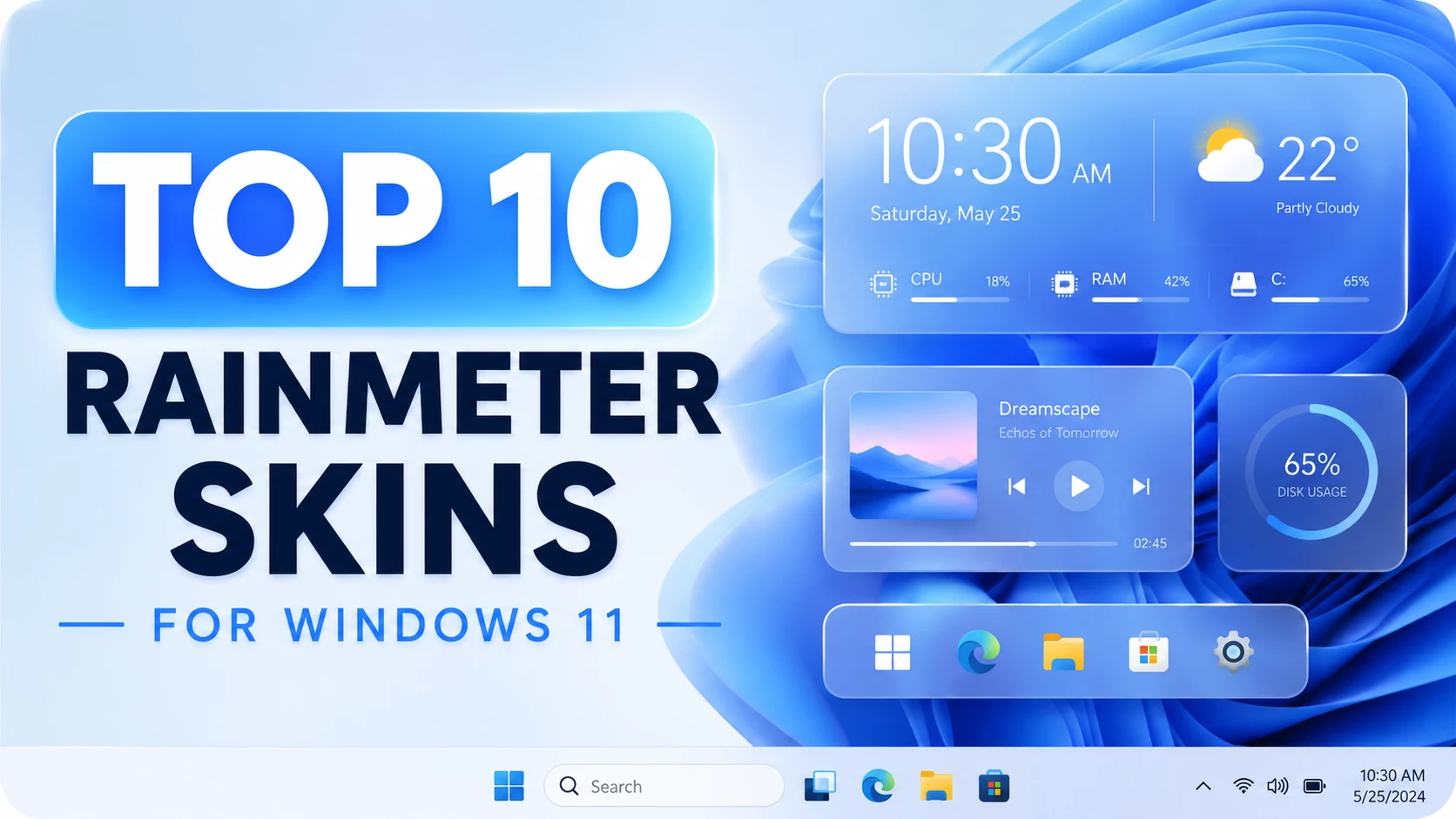 Top 10 Rainmeter Skins