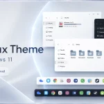 Nimbux Theme for Windows 11 with dark mode and custom taskbar